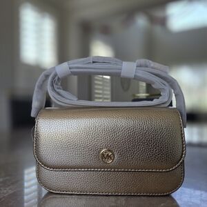 Michael Kors Metallic Gold Crossbody Bag